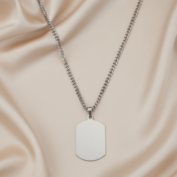 Cadena Placa Personalizable Militar